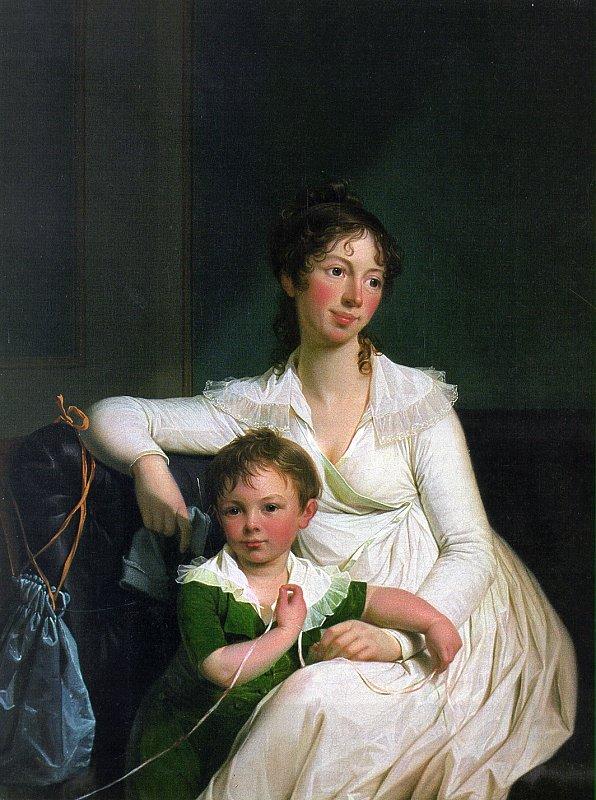 Jens Juel Portrait of a Noblewoman with her Son China oil painting art